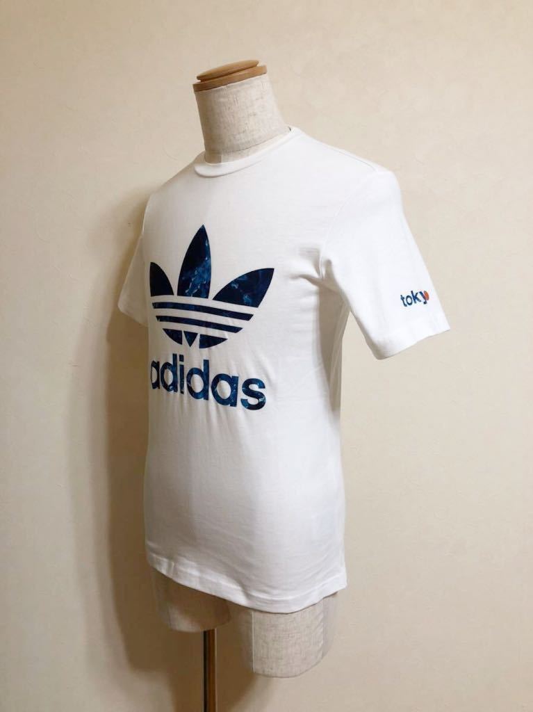 【新品】 adidas orignals TREFOIL TOKYO アディダス オリジナルス トレフォイル ロゴ 東京 Tシャツ トップス サイズS 白 半袖 DP0231_画像6