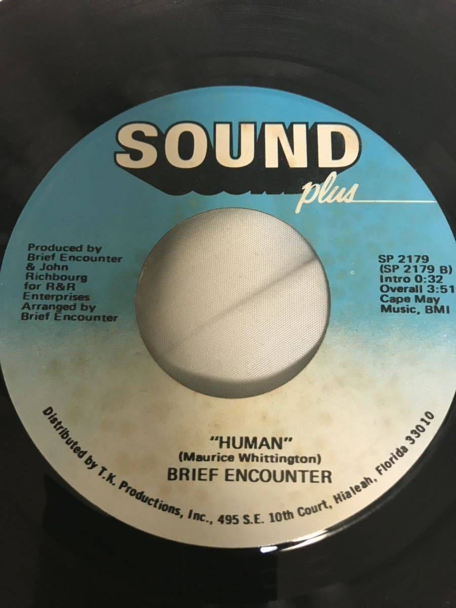 【EP】Brief Encounter - Total Satisfaction / Human 1977年USオリジナル Sound Plus SP 2179_画像2