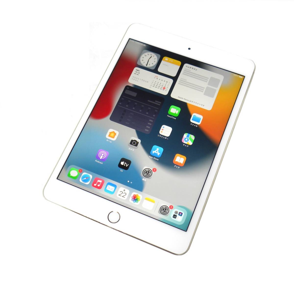 ☆Apple au iPad mini4 Cellular 16GB ゴールド MK712J/A SIMロック解除済み 利用制限「〇」 中古品☆_画像1