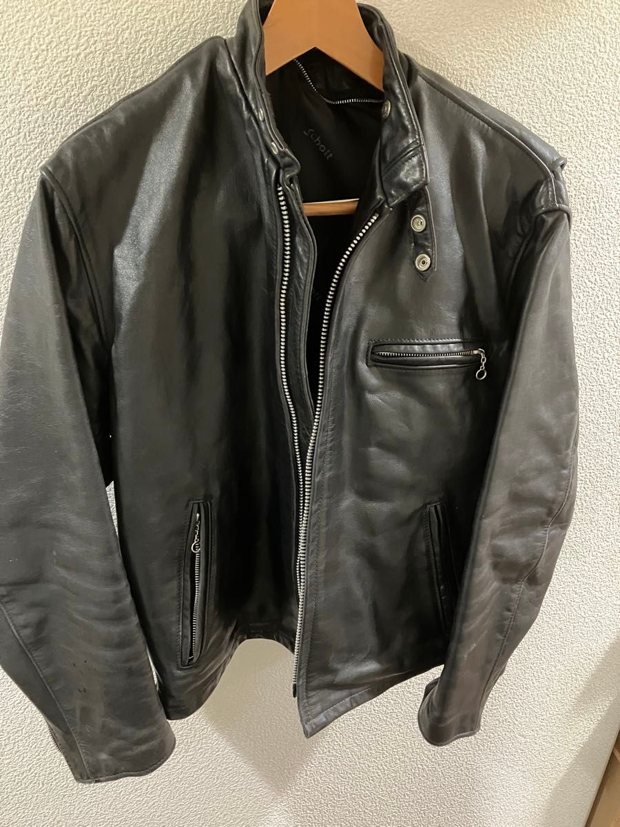 Schott ショット シングルライダース サイズ42 ブラック レザー Schott ショット シングルライダース サイズ42 ブラック レザー