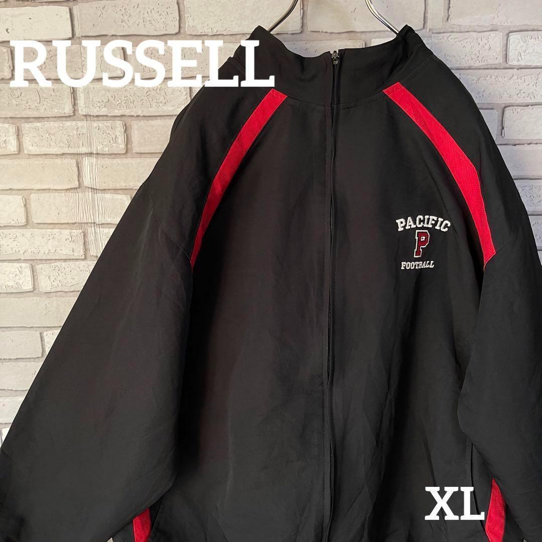 ★Russell Athletic ラッセル ジップアップジャケット ブラック黒　XL ジャンバー_画像1