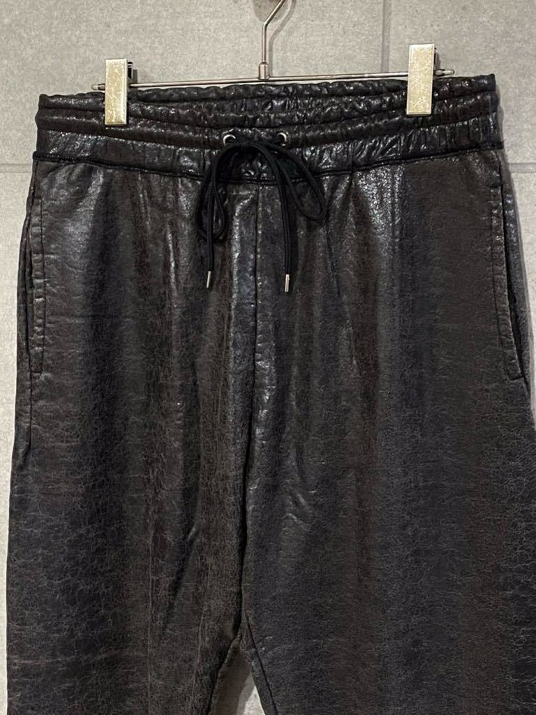  rare design! made in Japan MIHARA YASUHIRO Mihara Yasuhiro kla King long pants crack processing sweat brown group 46 0 new ×