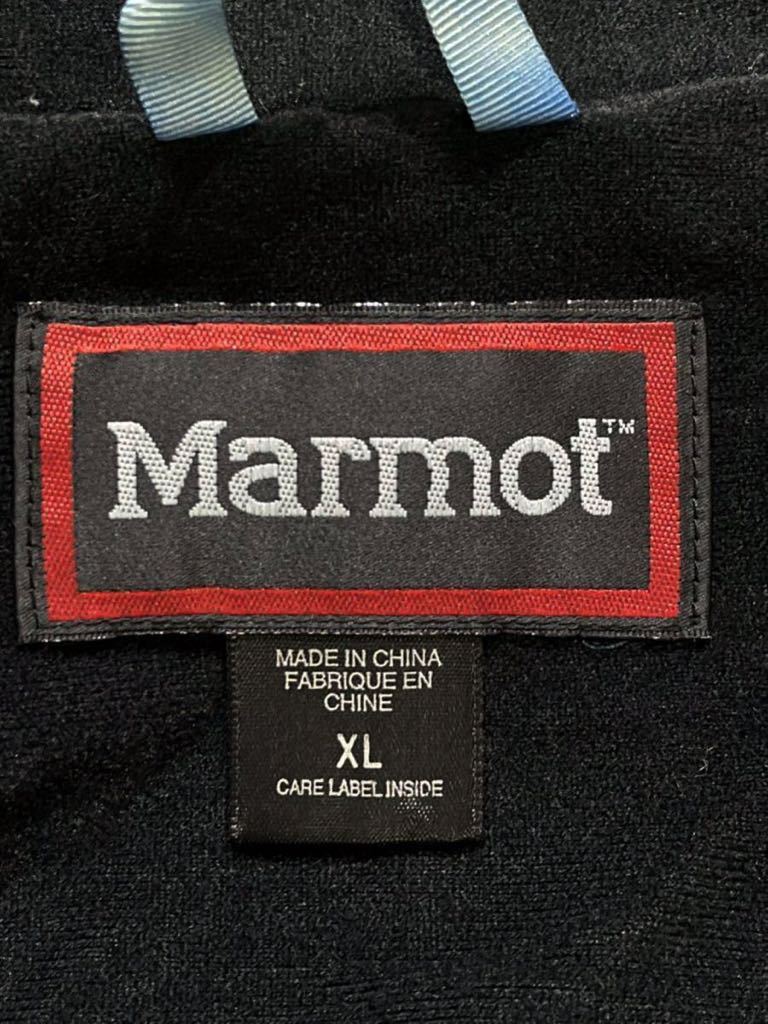 autumn winter Marmot Marmot Logo embroidery nylon jacket Zip up bai color black blue XL size men's outdoor 0 new ×