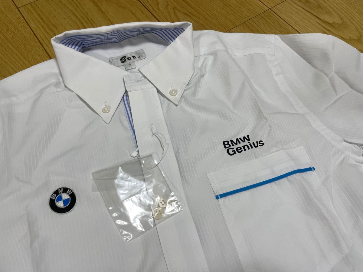 【新品】BMW カッターシャツ Sサイズ ブラウス　白