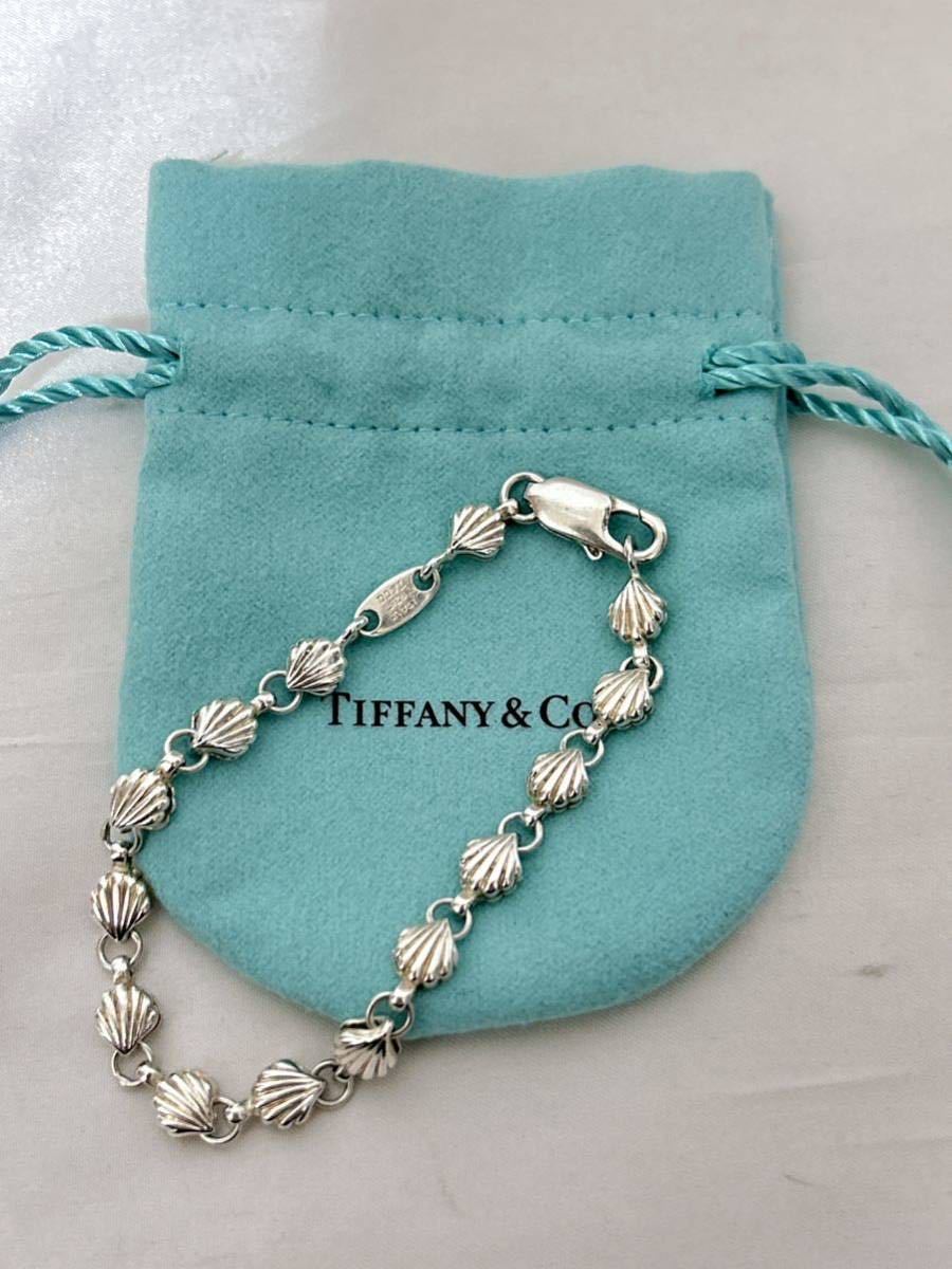  beautiful goods!TIFFANY&Co. Tiffany bracele shell shell SV925 silver 