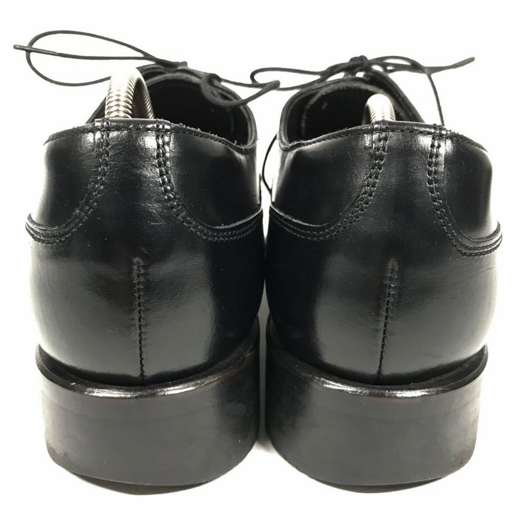 【リーガル】本物 REGAL 靴 25cm 黒 ストレートチップ ビジネスシューズ 内羽根式 本革 レザー 男性用 メンズ 日本製 25_画像3