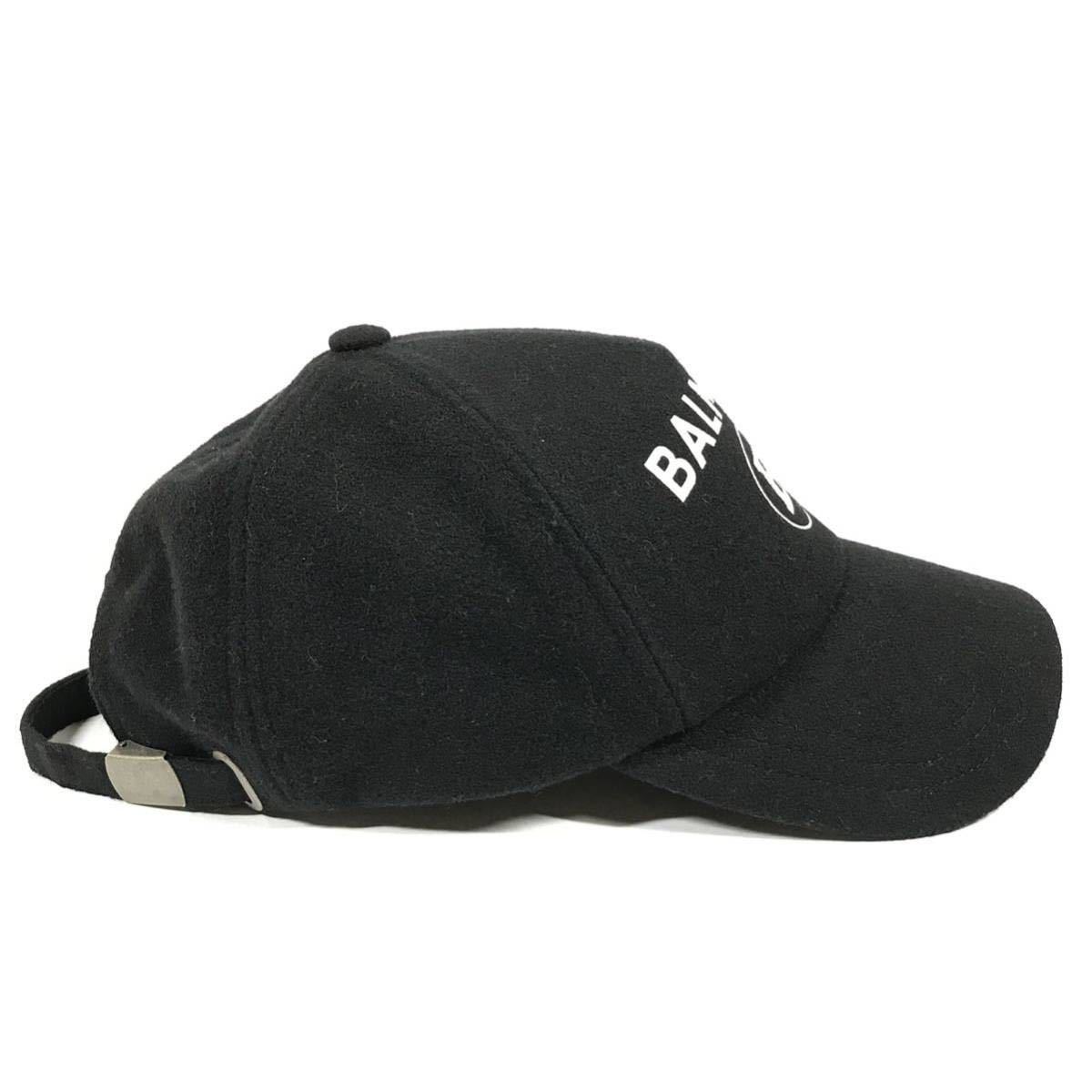 [ Balmain ] подлинный товар BALMAIN Baseball колпак Logo узор шляпа колпак шляпа размер TU мужской женский размер регулировка возможность 