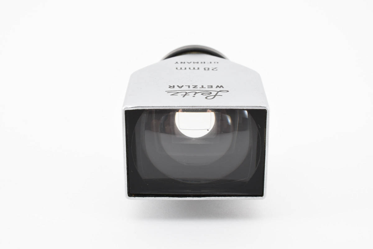 【美品】 Leica ライカ Leitz SLOOZ 28mm ビューファインダー シルバー 元箱付き 動作確認済み #1326_画像3