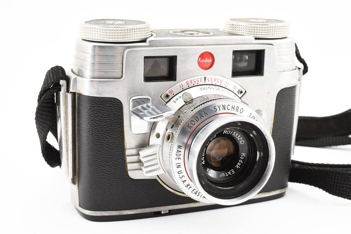 【良品】 KODAK SIGNET コダック シグネット 35 フィルムカメラ 黒圧板 動作確認済み #1345の画像2