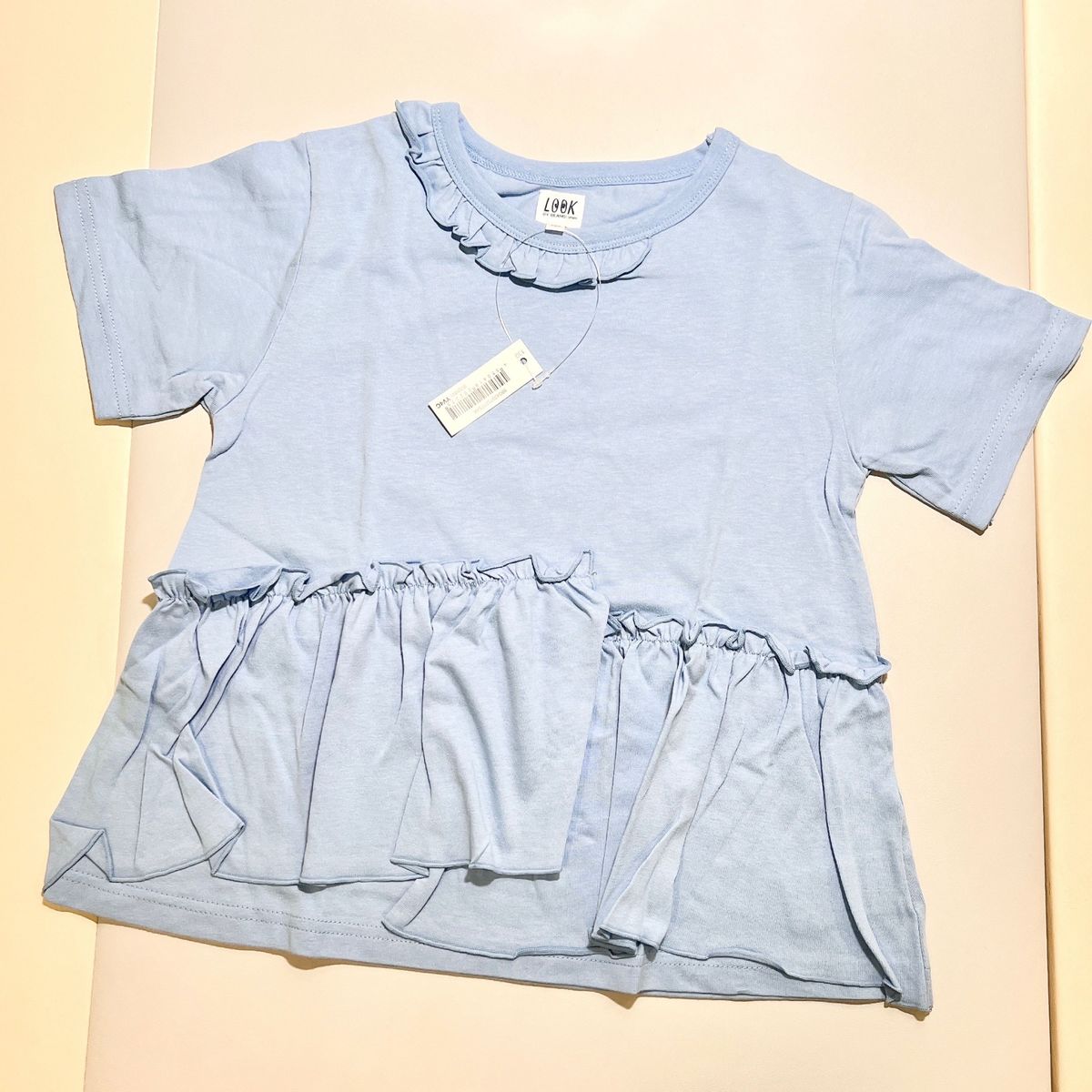 【おすすめ】ルックバイビームスミニ ラッフルTシャツ 子ども服 Tシャツ