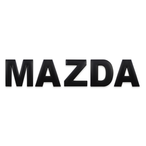 マツダ MAZDA ブラック アルファベット 英字 文字 エンブレム ロゴ 3Dエンブレム 立体ロゴ ステッカー シール_画像1