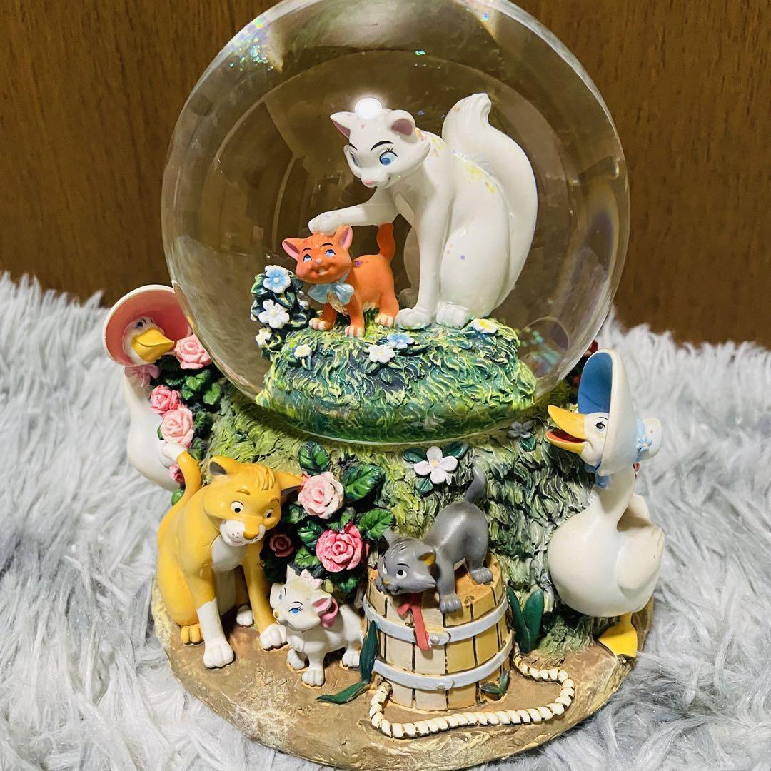  snow glove music box The Aristocats Marie snow dome 