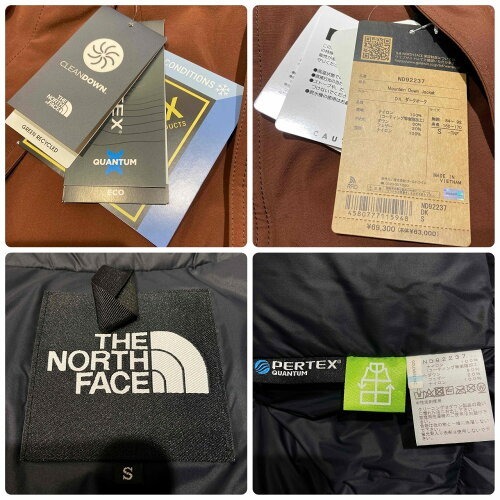 THE NORTH FACE MOUNTAIN DOWN JACKET Sサイズ ダークオーク ND92237 ザノースフェイス マウンテンダウンジャケット_画像4