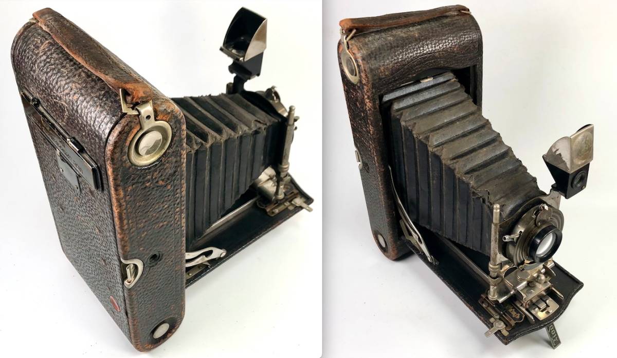 NO.3-A FOLDING POCKET KODAK 蛇腹カメラ（コダック/シャッター不動/CAMERA/レトロ/JUNK）の画像5