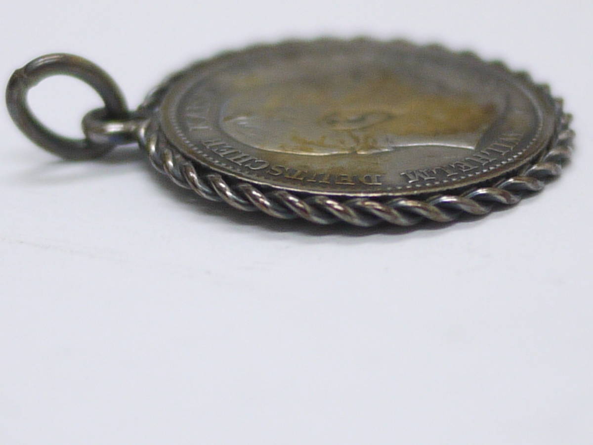 13A 硬貨 古銭 銀貨 ドイツ銀貨 1876年 5マルク硬貨 コイン約13g ペンダントトップ ヴィルヘルム1世 ウィリアム1世_画像7