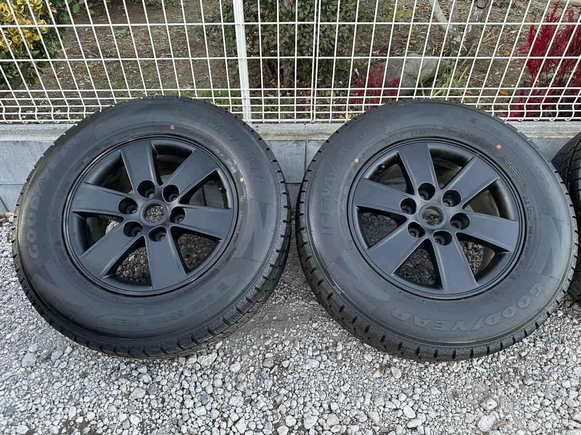 ★三菱パジェロV97W V98Wタイヤホイールセット265/65R/17 7.5J+46 139.7mm 6穴 4本 ★直接引取り可能 ★スタッドレス 製造年2019年★_画像6