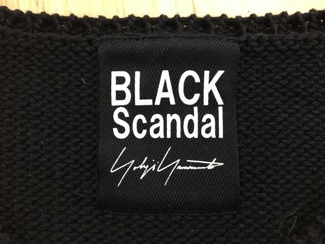 BLACK Scandal Yohji Yamamoto ブラックスキャンダル ヨウジヤマモト ニット HV-K37-080 蜘蛛ノ巣ジャガード3 33822307■_画像3