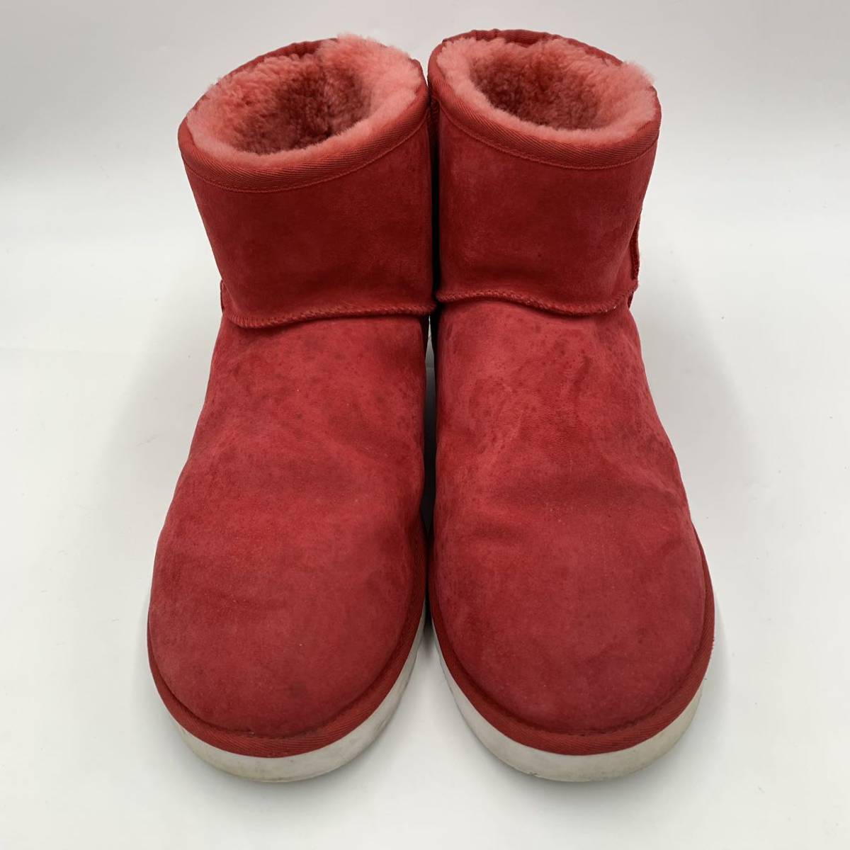 G ☆ 大きいサイズ!! '保温性抜群' UGG Australia アグ CLASSIC MINI ムートンブーツ 裏地ボア ショート 革靴 size:31.5cm メンズ シューズ_画像4