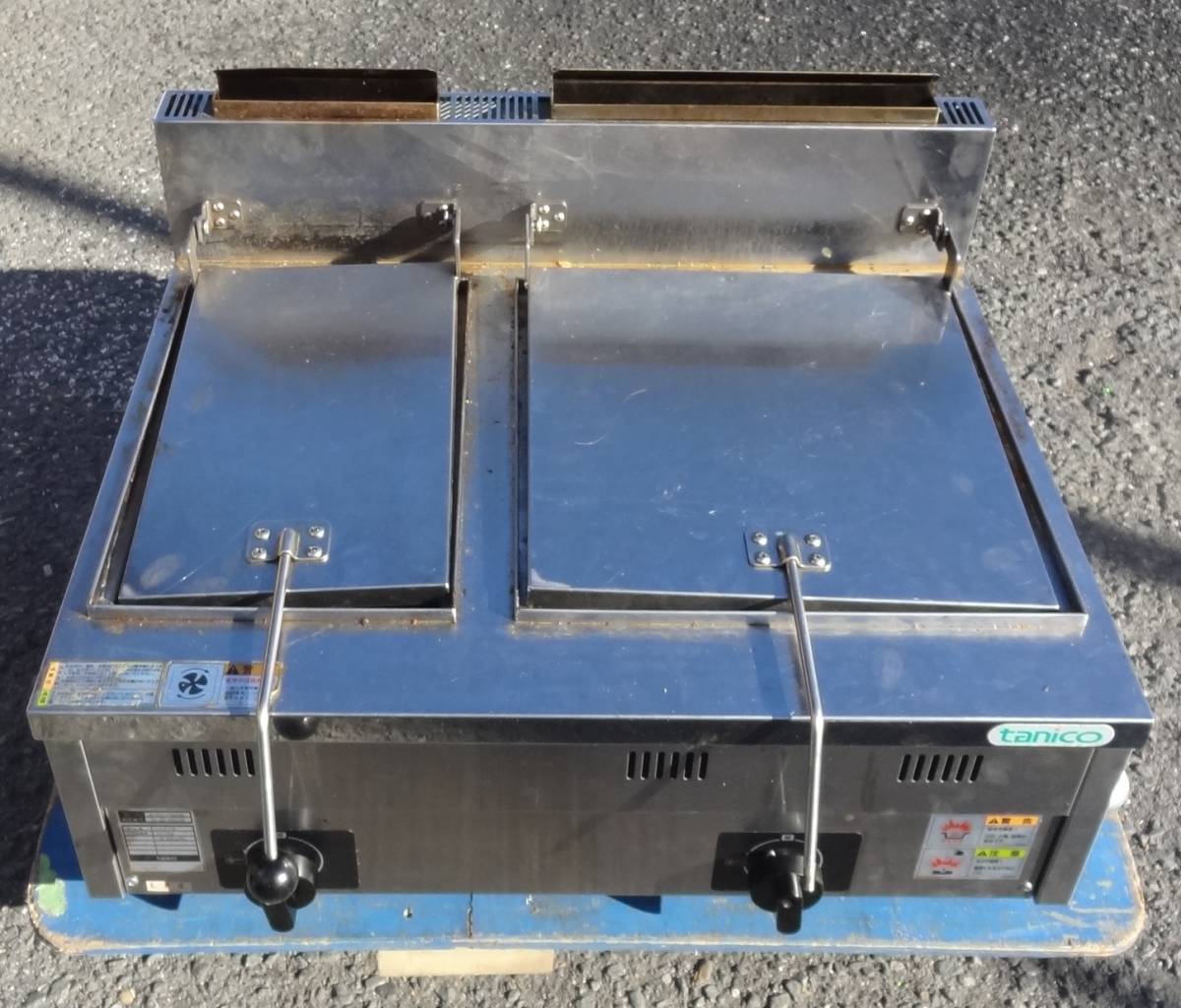 P1501b タニコー ガス餃子グリラー N-TCZ-7560GW LPガス 卓上 現状渡し 店頭受取歓迎 大阪・茨木市