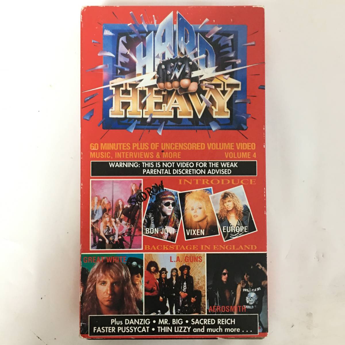 BT1/13 HARD N HEAVY Vol.4 IRON MAIDEN SKID ROW 等 VHS〇_画像1