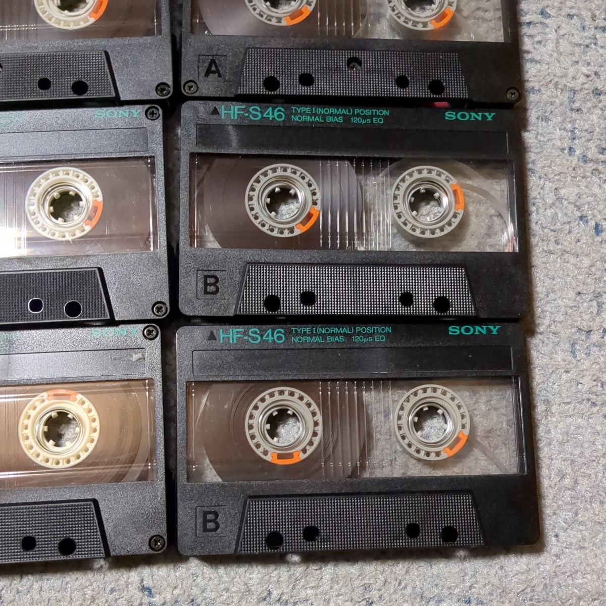ジャンク　SONY　使用済み　カセットテープ　HF-S 120 54 46　計8本　ソニー　当時物　昭和レトロ　ノーマルポジション_画像5