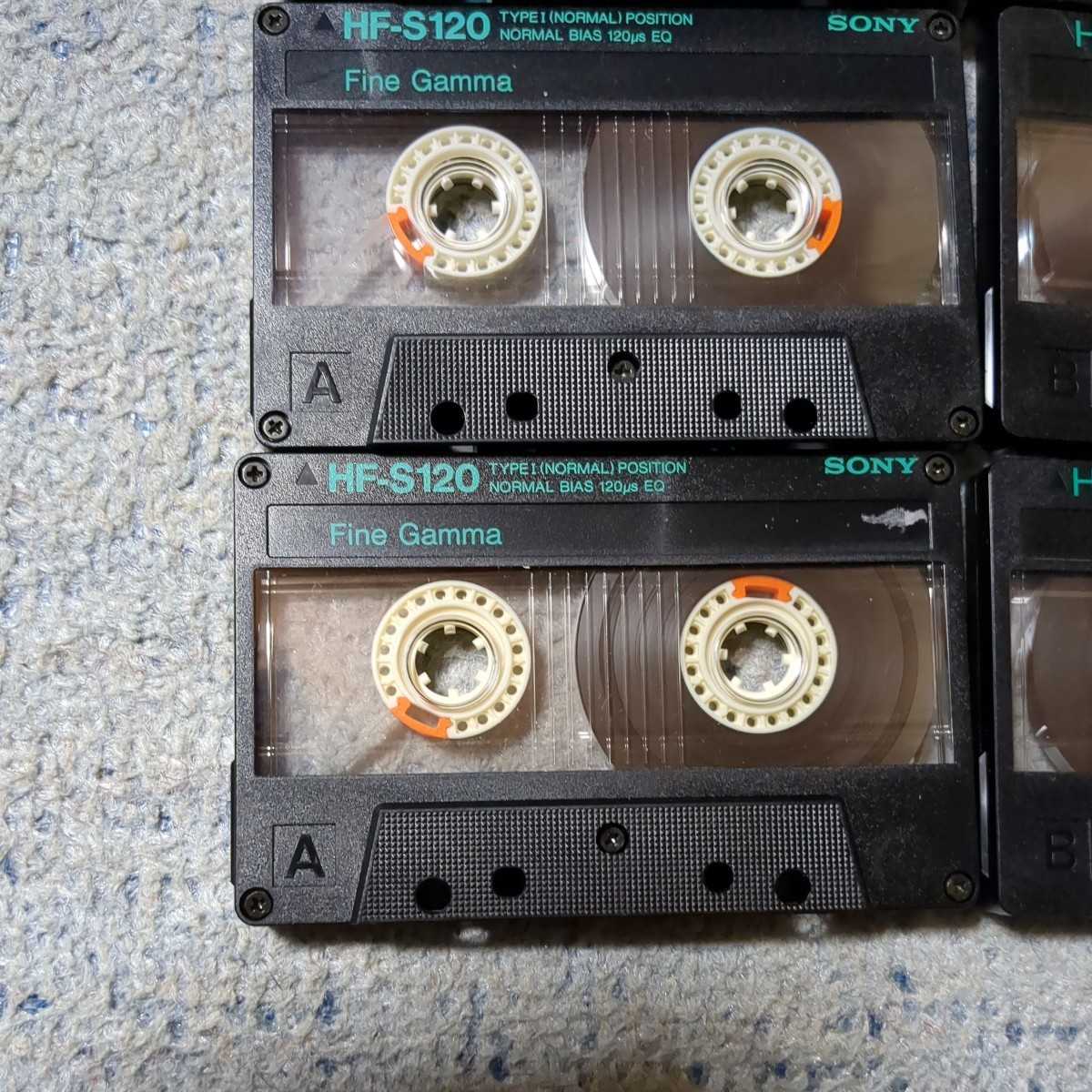 ジャンク　SONY　使用済み　カセットテープ　HF-S 120 54 46　計8本　ソニー　当時物　昭和レトロ　ノーマルポジション_画像3