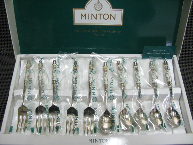 MINTON/ Minton * silver finishing spoon * Fork 10pc set ** storage goods 