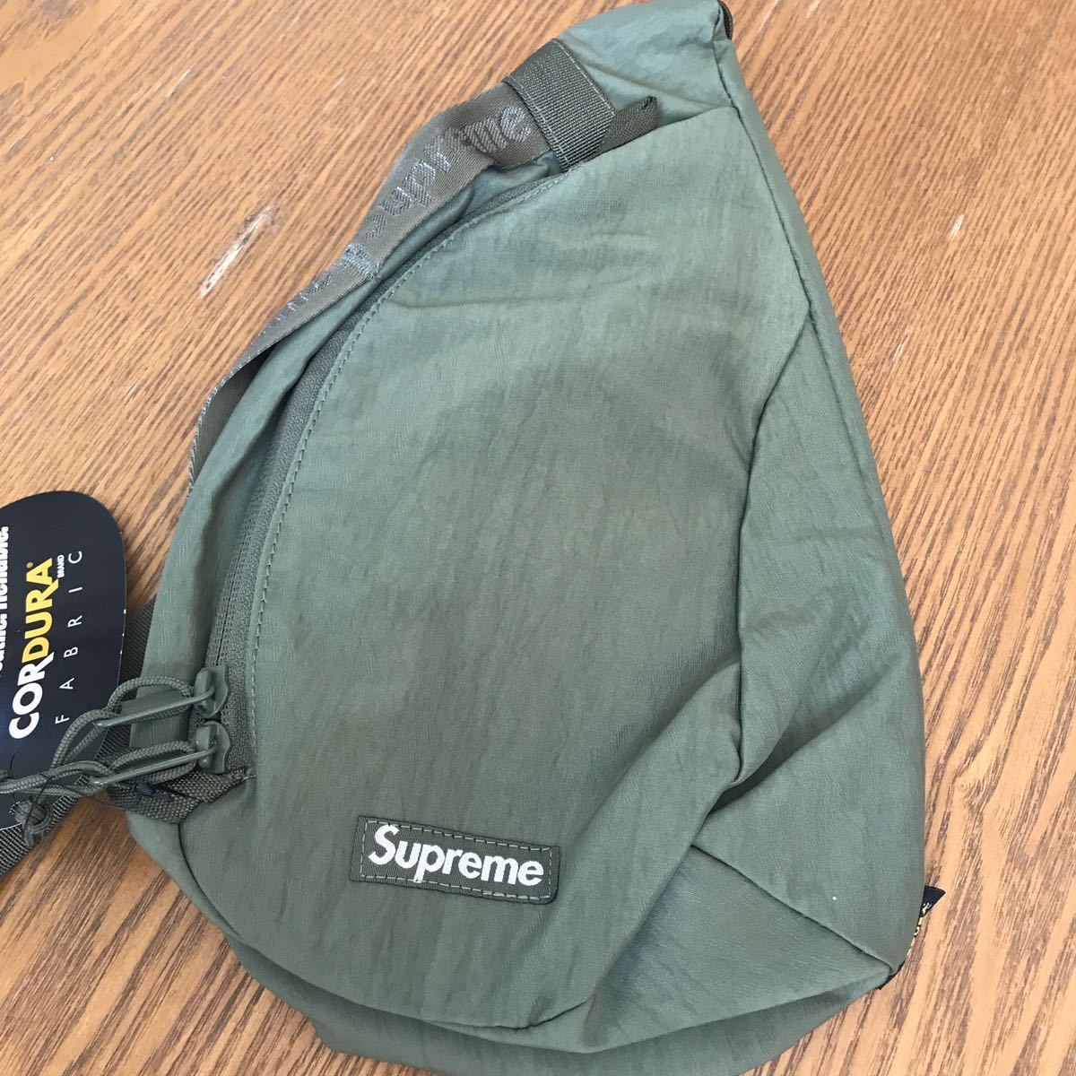 Supreme 20FW Sling Bag Oliveシュプリーム スリングバッグ CORDURA ショルダーバッグ オリーブ_画像2