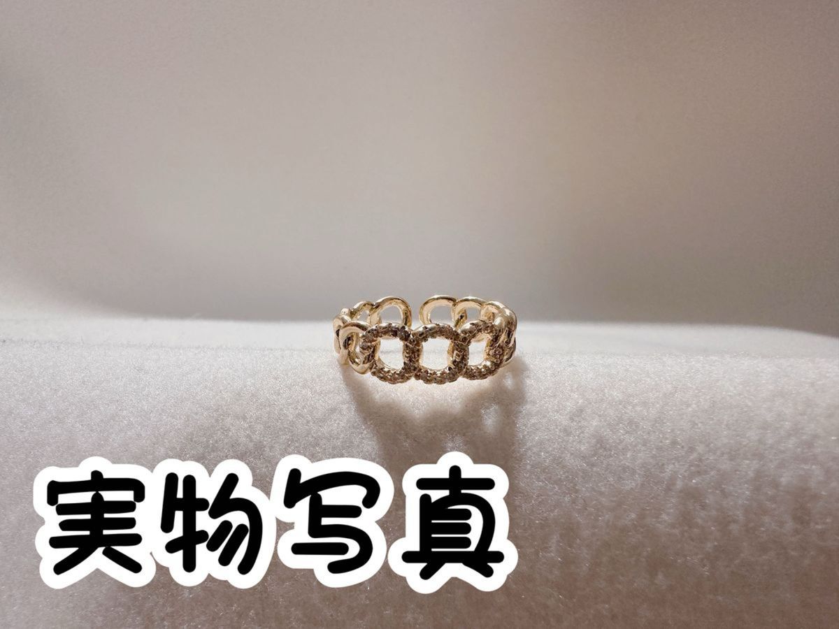 レディース韓国大人気指輪　インスタファッション　パール　かわいいリング　フリーサイズ