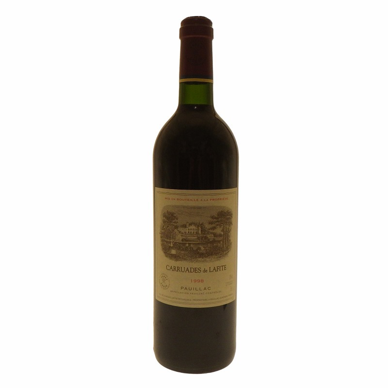 ☆【未開封】CARRUADES de LAFITE カリュアド ド ラフィット 1998 PAUILLAC ポイヤック 13％ 750ml 赤ワイン ボルドー 果実酒 アルコール_画像1