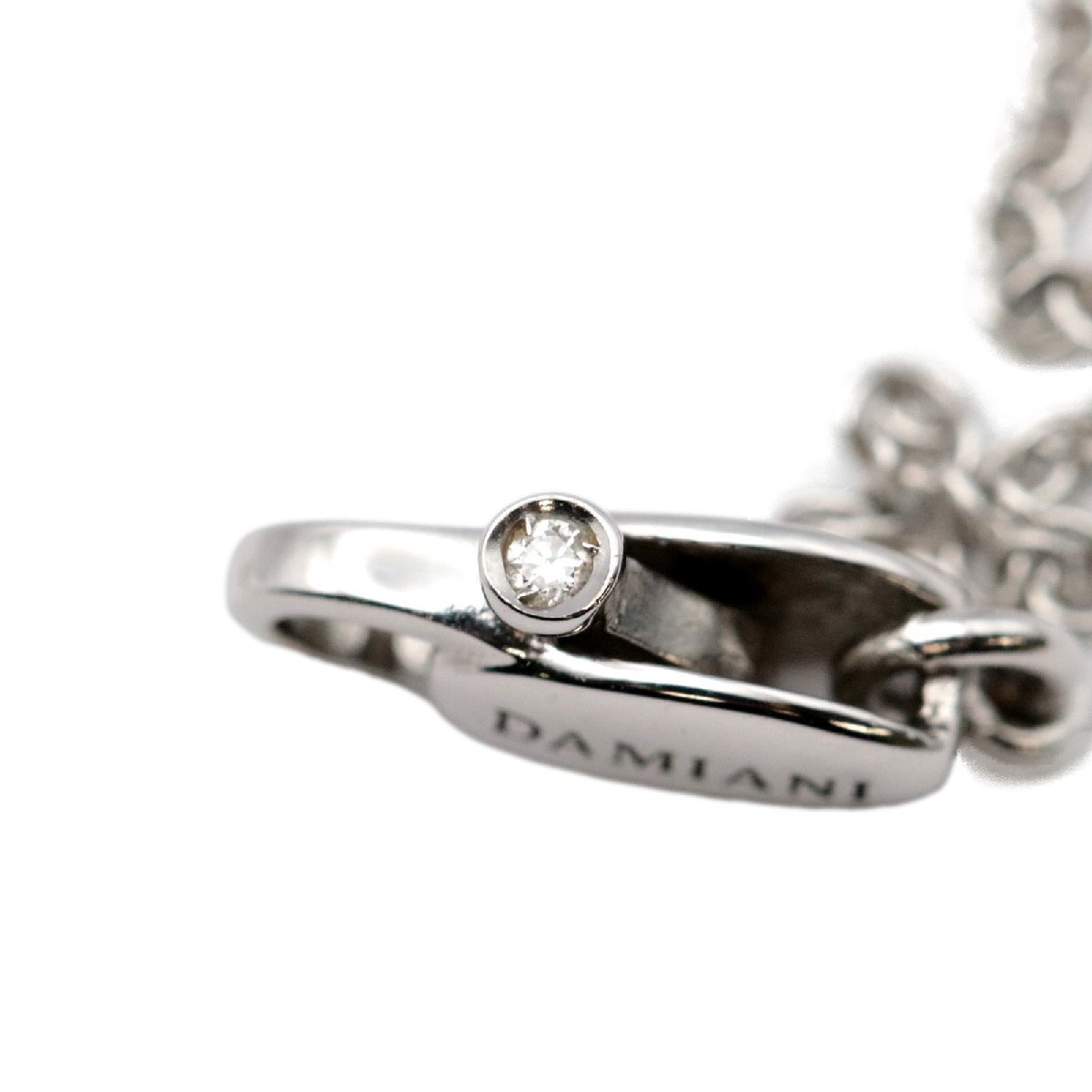  Damiani bell Epo k Iceberg S size necklace sapphire diamond 750 K18WG white gold lady's Damiani