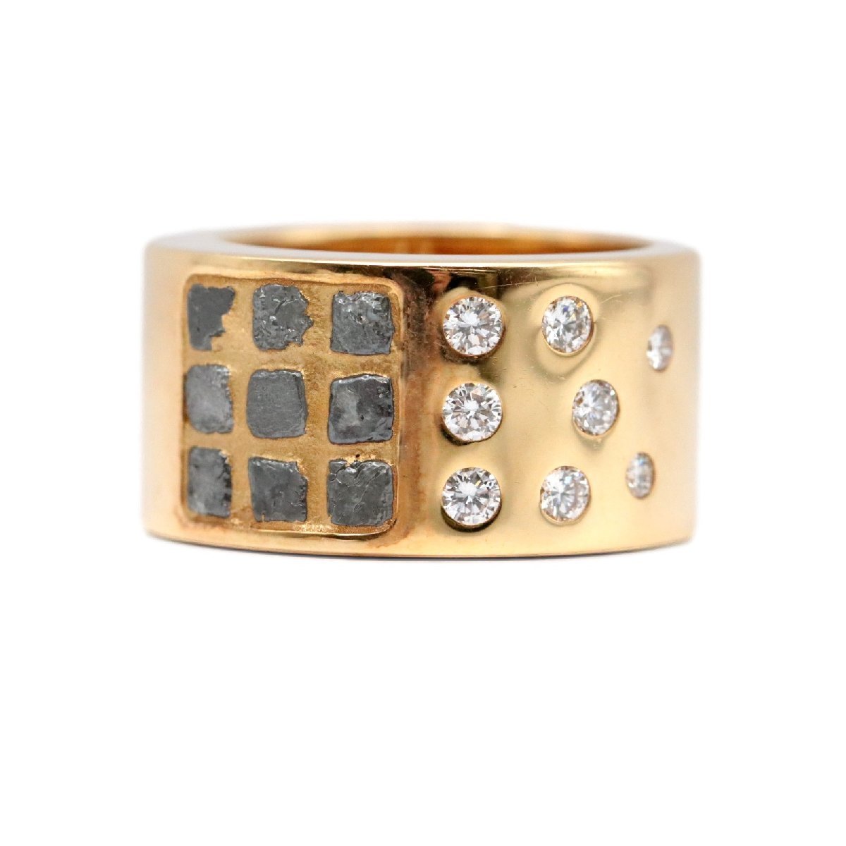  Cartier nouvelles vagues rough diamond ring #50 10.5 number diamond diamond raw ore 750 K18YG yellow gold ring CARTIER