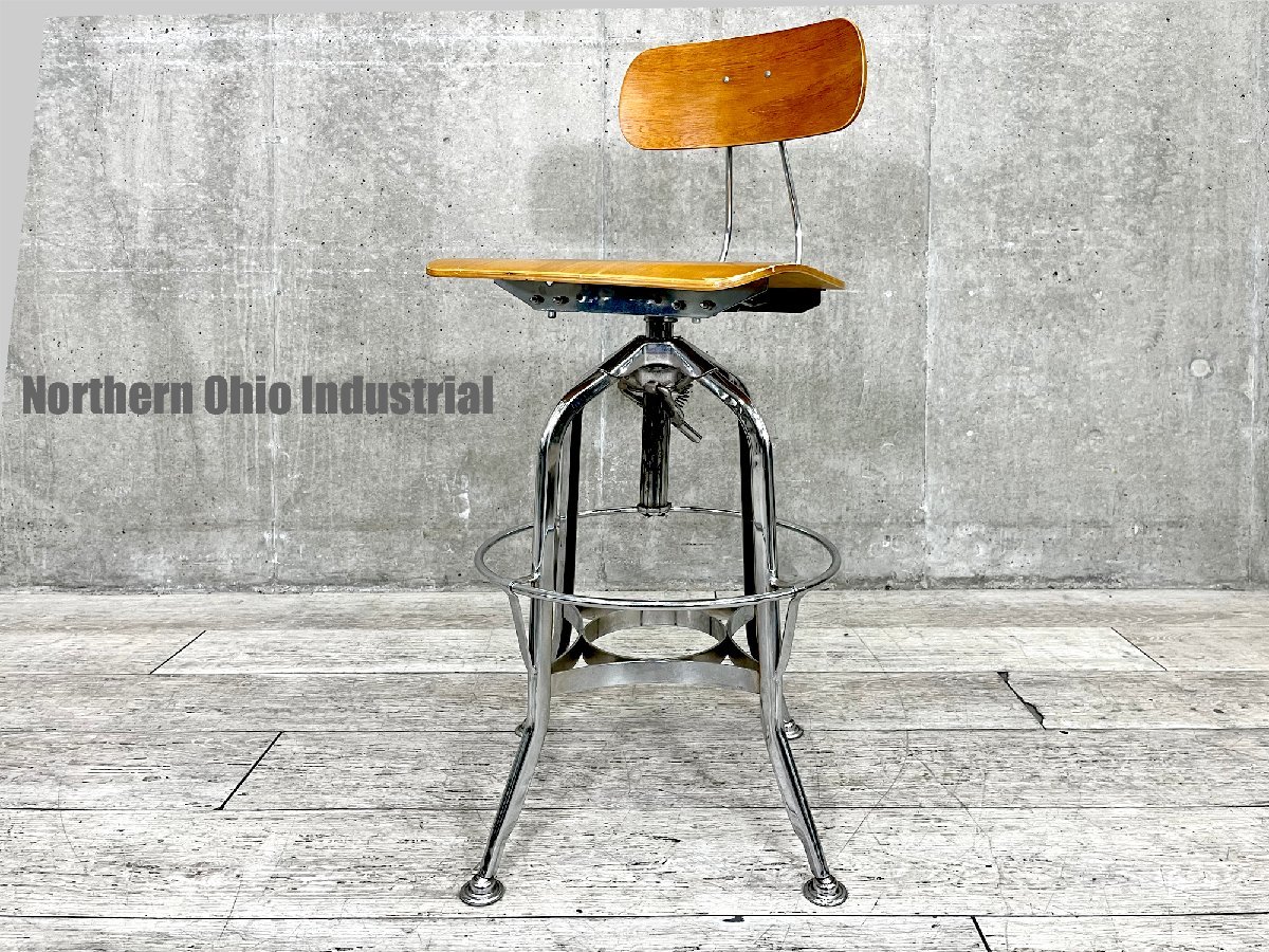 Northern Ohio Industrial/ノーザン オハイオ インダストリアル■TOLEDO CHAIR SWIVEL HIGH CHAIR /トレド ハイチェア■インダストリアル_画像1