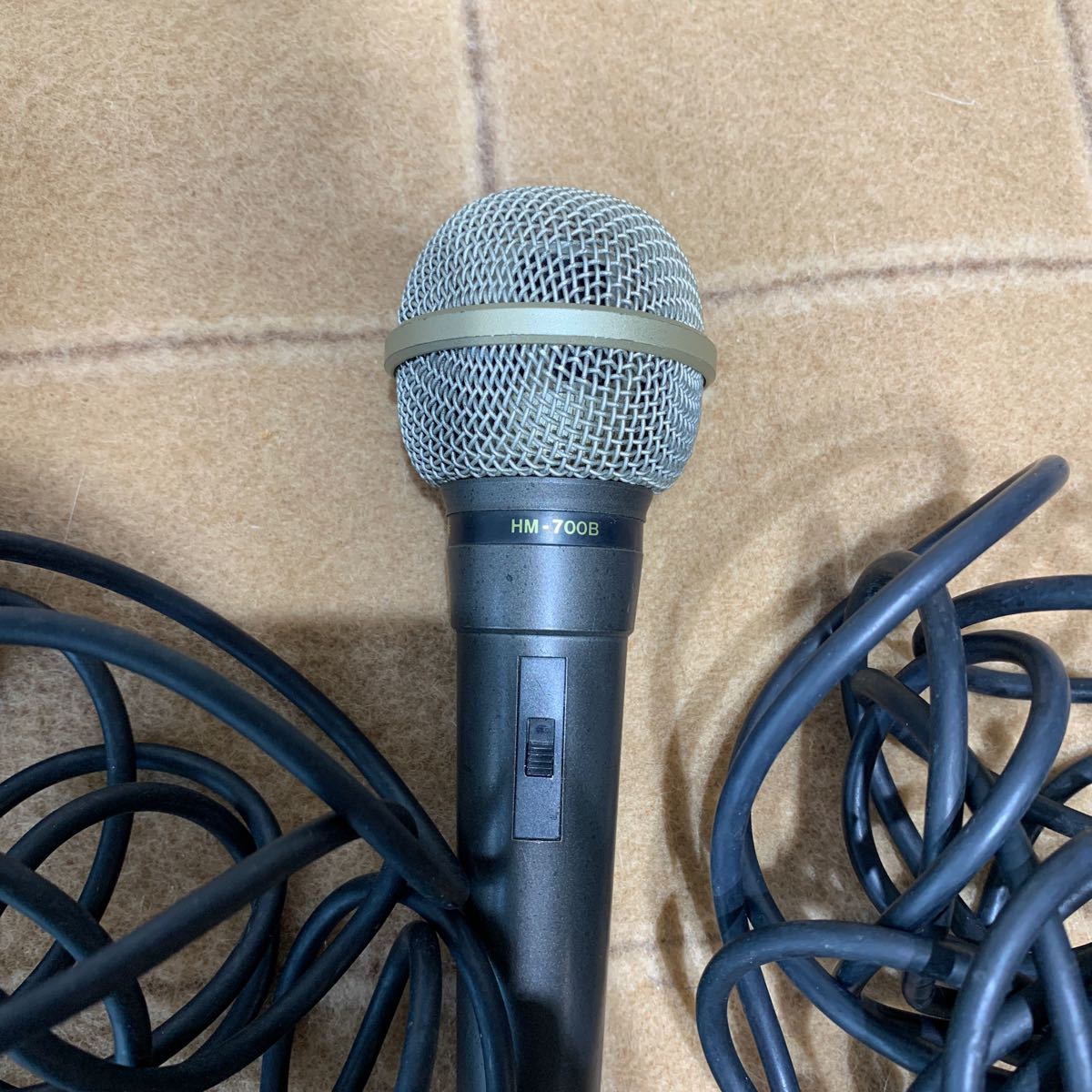 マイク ダイナミックマイクロホン　DYNAMIC MICROPHONE ３本まとめ　HM-700B コード約3m カラオケ_画像4