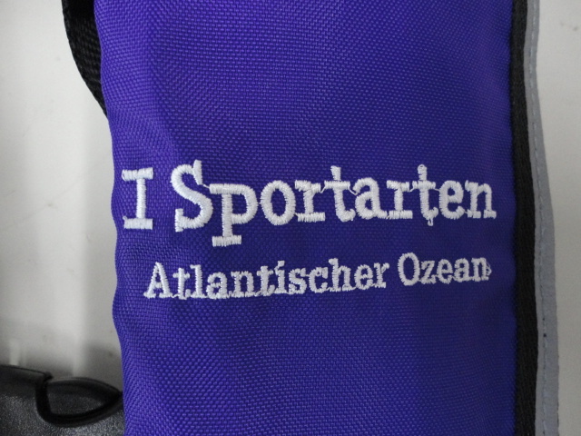 I sportarten Atlantischer Ozean ダッシュ島採用モデル！ライフジャケット　自動　ベストパープル送料全国5２0円_画像3