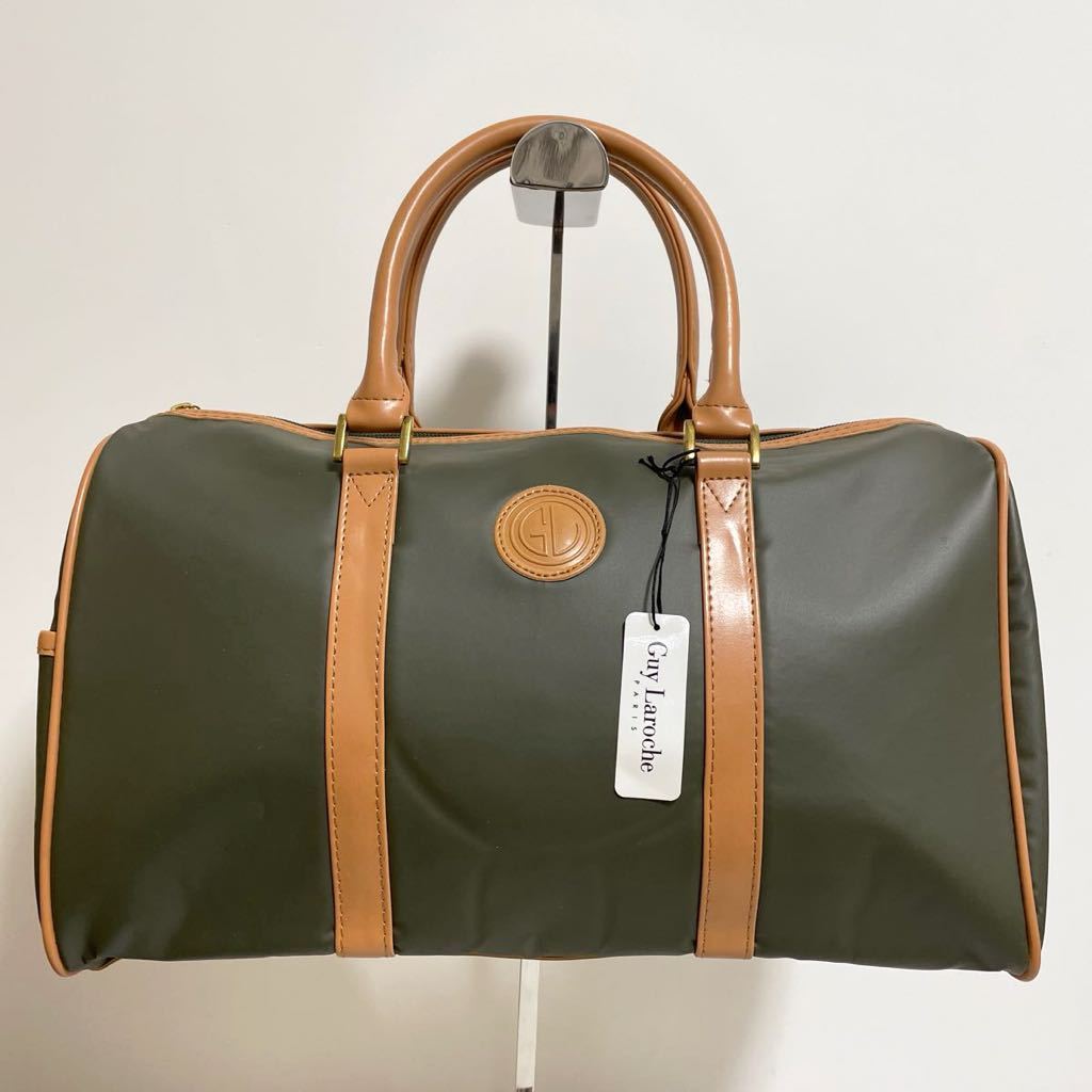  peace 136* new goods with translation Guy Larochegila Rossi . Boston bag handbag lady's olive beige 
