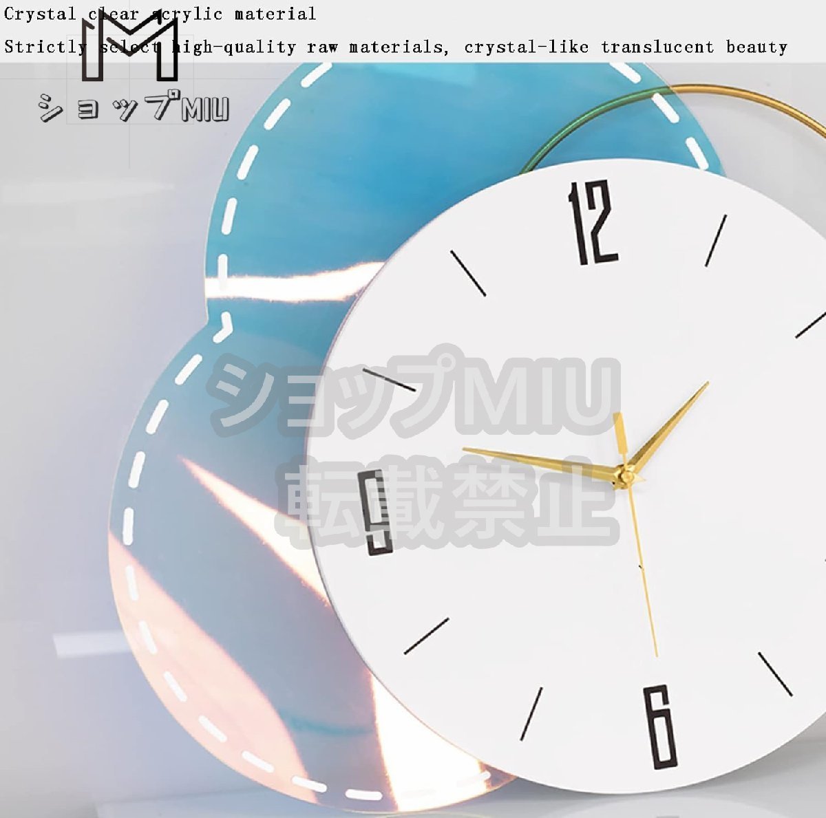 振り子壁掛け時計 電池式 - モダンな振り子時計 - おしゃれ な 壁掛け時計 モダン デザイン 連続秒針 静音 時計 インテリア 62cm_画像6