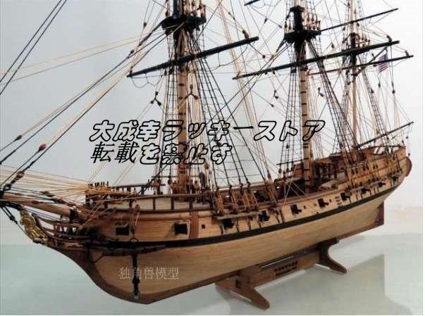 芸術品 木製船 モデルキットスケール1/50 ガラガラヘビ1782船 芸術品 木製船 モデルキットスケール1/50 ガラガラヘビ1782船