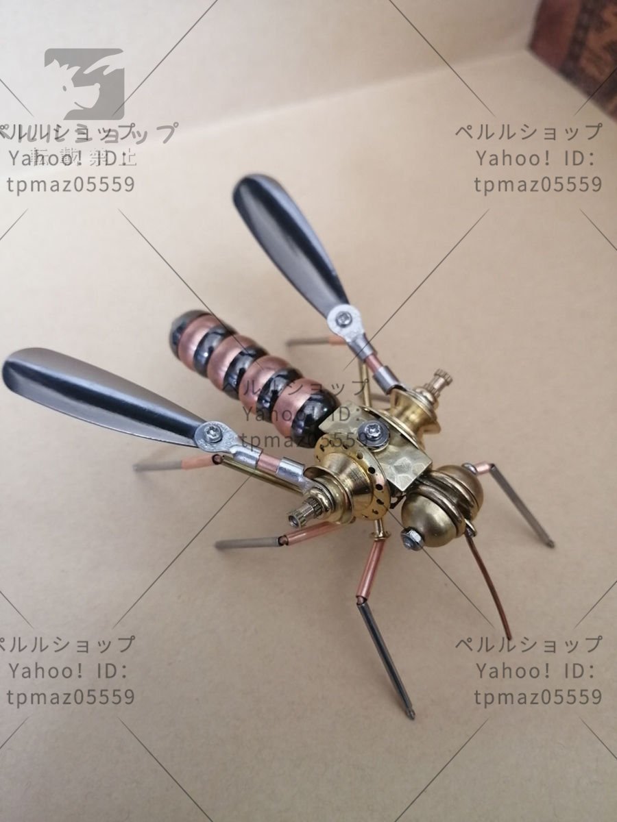 金属 模型 機械式完成モデル 蚊 蠅 サソリ フィギュア 置物 金属 機械式 昆虫 工芸品 完成品_画像4