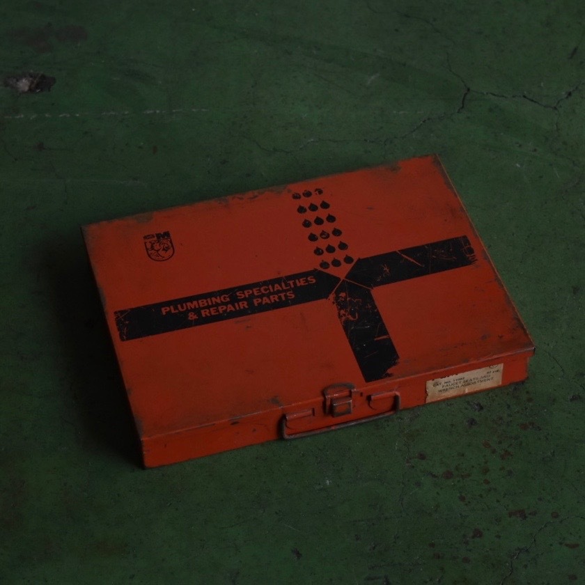 Vintage USA Parts Box \'P&M\' A パーツボックス 小物ケース インダストリアル スチール アメリカ アンティーク ヴィンテージ Y-1932