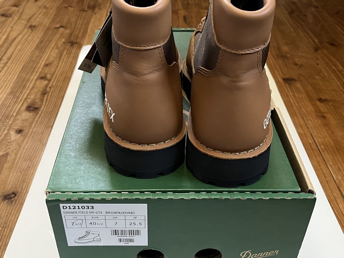 ☆★☆ ダナー DANNER FIELD EM-GTX フィールド イーエム ゴアテックス D121033 BROWN/KHAKI ブラウンカーキ US7.5 25.5cm 未使用_画像10