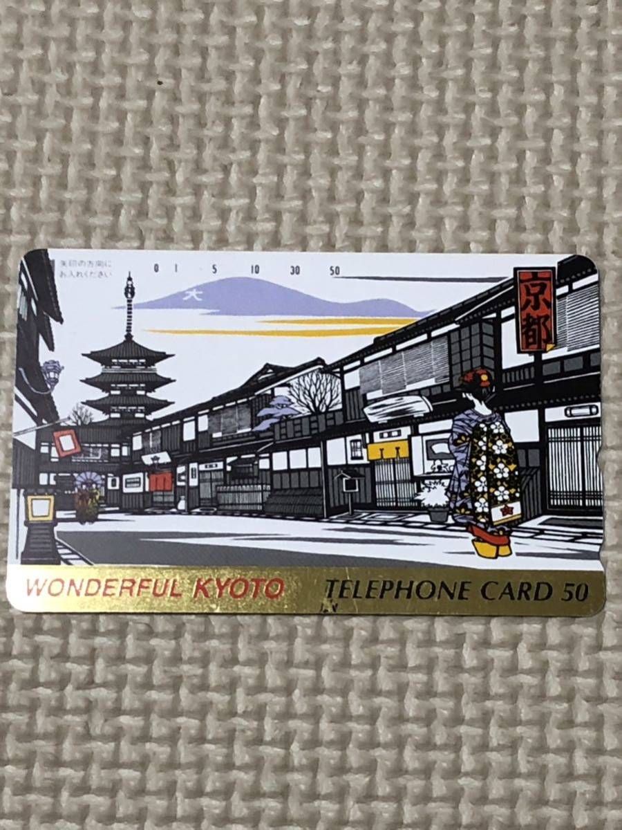 [ не использовался ] телефонная карточка one da полный Kyoto Gold 