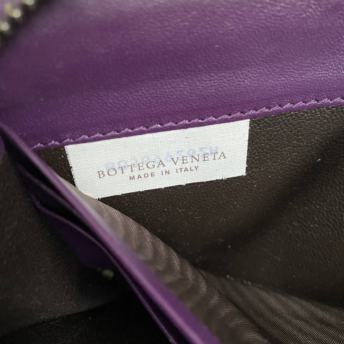 BOTTEGA VENETA イントレチャート ジッピーウォレット パープル_画像9