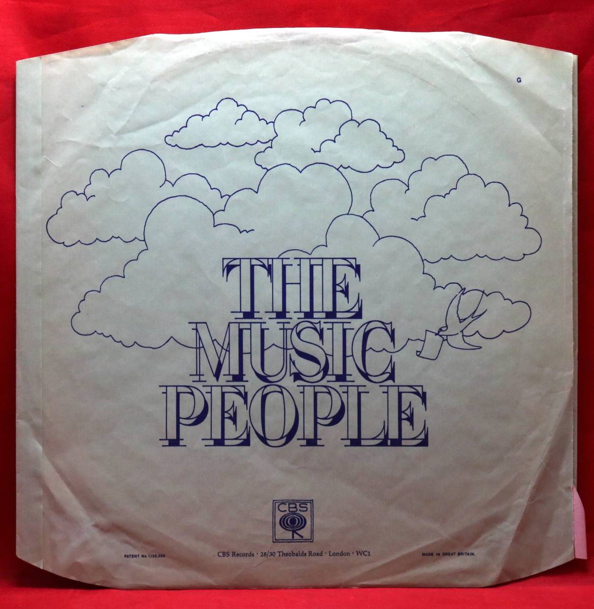 ♨ UKインナースリーブ 1972年 Matching Mole 1 & Soft Machine 5 の初盤に付属【-THE MUSIC PEOPLE-】それを含む英CBS 3LPコンピ原盤_画像3