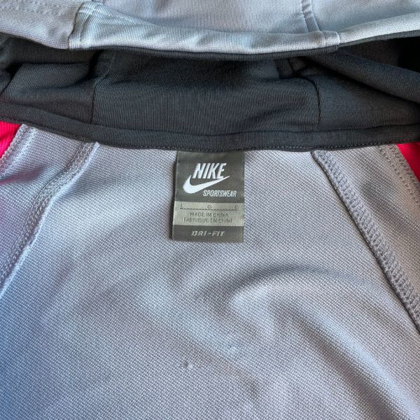 NIKE Nike DRI-FIT dry Fit полиэстер тренировочный Zip Parker f-ti- капот tops спорт L розовый 
