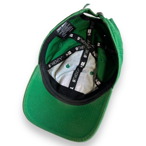 NEWERA ニューエラ NBA Boston Celtics ボストン セルティックス 刺繍ロゴ 6パネル コットン キャップ 帽子 服飾小物 グリーン 緑_画像6