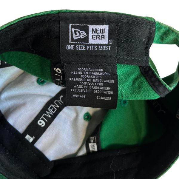NEWERA ニューエラ NBA Boston Celtics ボストン セルティックス 刺繍ロゴ 6パネル コットン キャップ 帽子 服飾小物 グリーン 緑_画像7