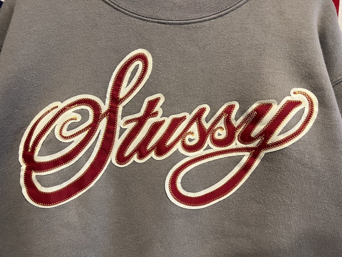 ★STUSSY★ステューシー★00s★2005年製★25周年記念モデル★XXV★スウェット★トレーナー★裏起毛★ロゴ★クルーネック★グレー★Sサイズ_画像7