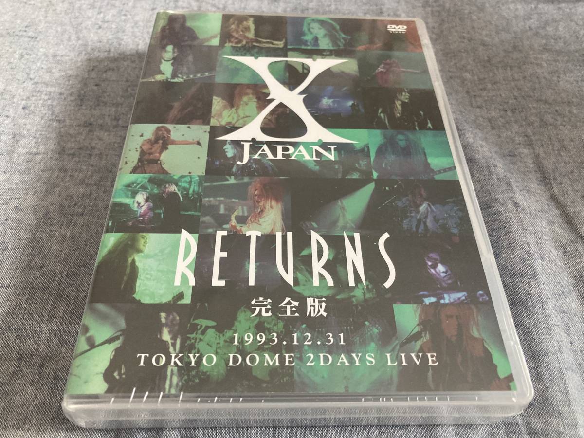 【未使用DVD】Xjapan RETURNS 完全版 1993.12.31 TOKYO DOME 2DAYS LIVE エックスジャパン　YOSHIKI　HIDE　HEATH紅