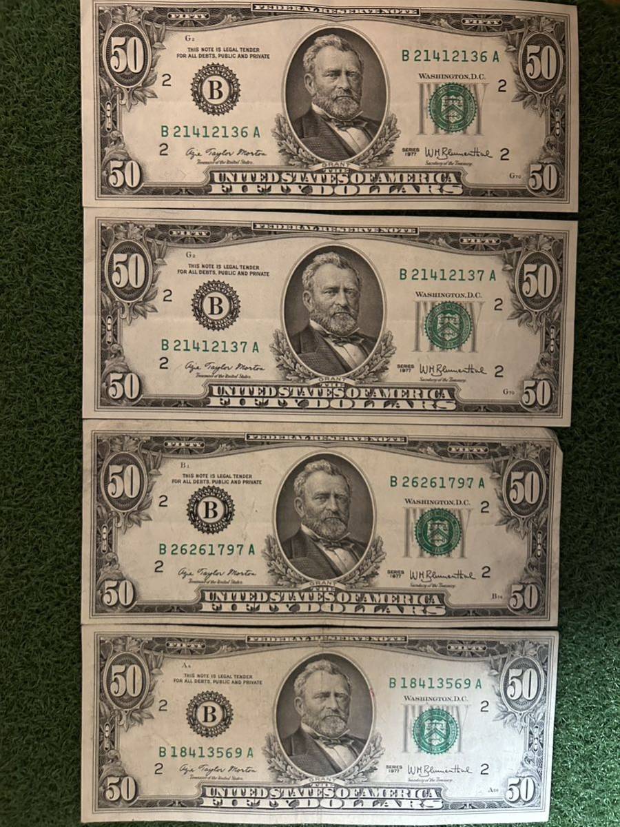 アメリカ ドル紙幣 コレクション 旧札50ドル札20ドル札10ドル札　クラッシック紙幣　ビンテージ_画像1